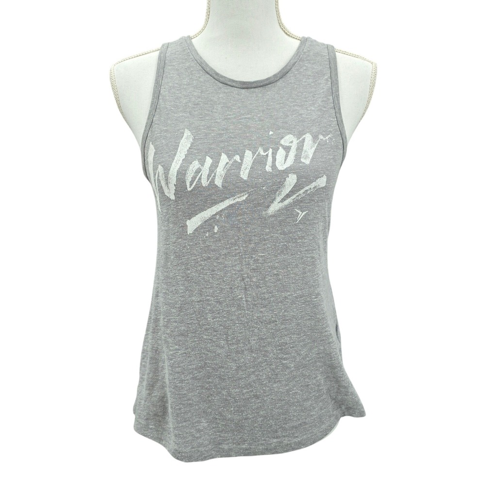 Old Navy Active Gray Warrior Tank Semi Fitted Sleeveless‎ Activewear Top Small
